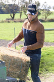 WRANGLER MENS TATE 1/4 ZIP PULLOVER - DARK NAVY/TAN [SZ:XS]