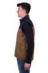 WRANGLER MENS KODA REVS VEST - TAN/NAVY [SZ:XS]