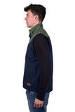 WRANGLER MENS ANDREW VEST - NAVY/CYPRESS [SZ:XS]