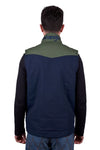 WRANGLER MENS ANDREW VEST - NAVY/CYPRESS [SZ:XS]