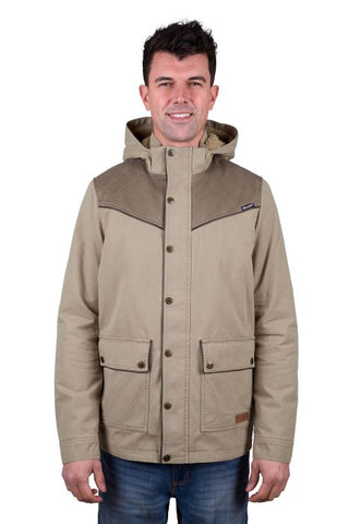 WRANGLER MENS CAIN JACKET - STONE [SZ:XS]