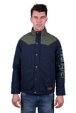 WRANGLER MENS ANDREW JACKET - NAVY/CYPRESS [SZ:XS]