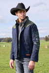 WRANGLER MENS ANDREW JACKET - NAVY/CYPRESS [SZ:XS]