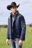 WRANGLER MENS ANDREW JACKET - NAVY/CYPRESS [SZ:XS]