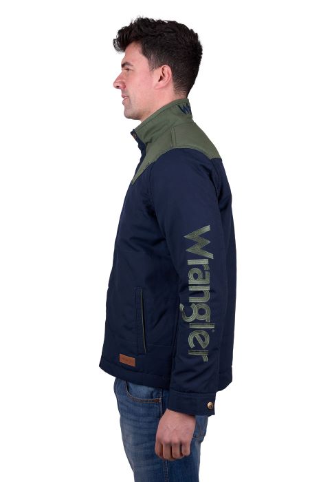 WRANGLER MENS ANDREW JACKET - NAVY/CYPRESS [SZ:XS]