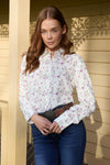 WRANGLER VALERIE WOMENS LS SHIRT - IVORY [SZ:8]