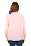 WRANGLER NEAVE WOMENS LS BLOUSE - BLUSH [SZ:8]