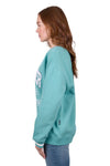 WRANGLER TABITHA WOMENS CREW - TURQUOISE [SZ:8]