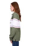 WRANGLER ELIZA WOMENS RUGBY - OLIVE/WHITE [SZ:8]