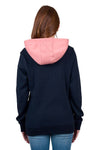 WRANGLER MINDY WOMENS HOODIE - NAVY/PINK [SZ:8]