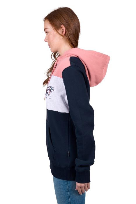 WRANGLER MINDY WOMENS HOODIE - NAVY/PINK [SZ:8]