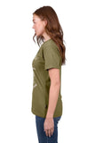 WRANGLER LAYLA WOMENS SS TEE - KHAKI MARLE [SZ:8]