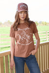 WRANGLER LAYLA WOMENS SS TEE - COPPER [SZ:8]