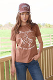 WRANGLER LAYLA WOMENS SS TEE - COPPER [SZ:8]