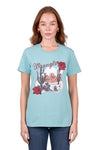 WRANGLER ATHENA WOMENS SS TEE - LIGHT BLUE [SZ:8]