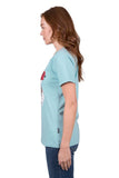 WRANGLER ATHENA WOMENS SS TEE - LIGHT BLUE [SZ:8]