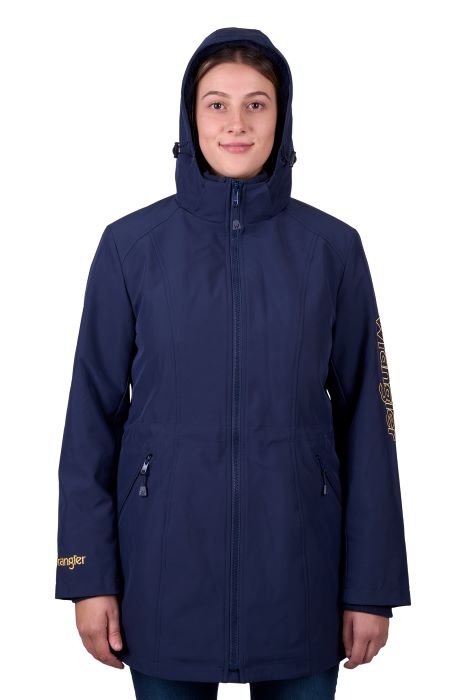 WRANGLER HEIDI WOMENS SOFTSHELL JACKET - NAVY [SZ:S]