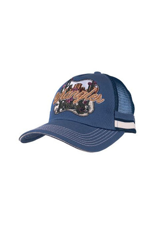 WRANGLER LORETTA TRUCKER CAP - DENIM BLUE