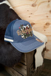 WRANGLER LORETTA TRUCKER CAP - DENIM BLUE