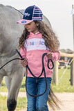 WRANGLER KIDS TORI HP PONYTAIL CAP - NAVY/PINK
