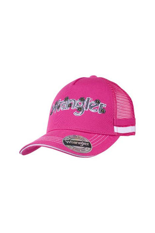 WRANGLER KIDS LAUREN TRUCKER CAP - PINK