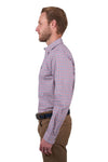 THOMAS COOK MENS GEORGE TAILORED LS SHIRT - NAVY/RED [SZ:S]