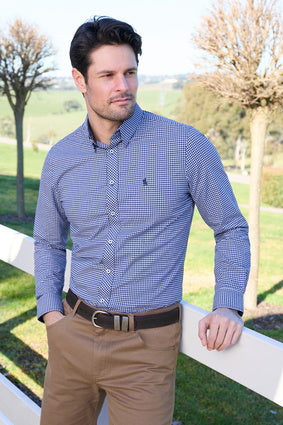 THOMAS COOK MENS BROCK TAILORED LS SHIRT [SZ:S]
