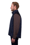 THOMAS COOK MENS NATHAN REVS VEST - DARK BROWN/NAVY [SZ:S]