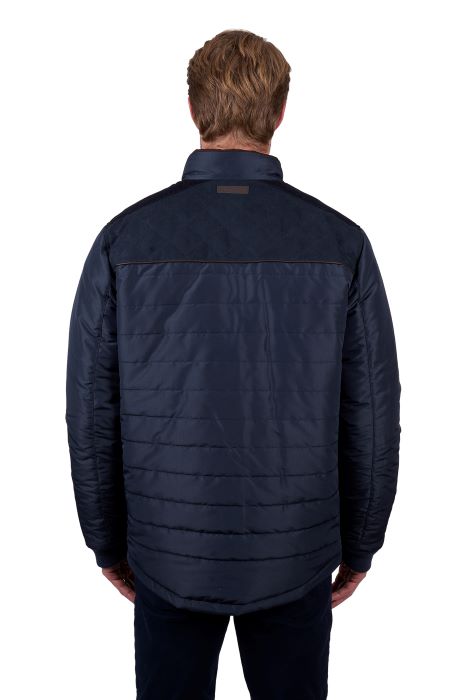 THOMAS COOK MENS NATHAN REVS JACKET - DARK BROWN/NAVY [SZ:S]