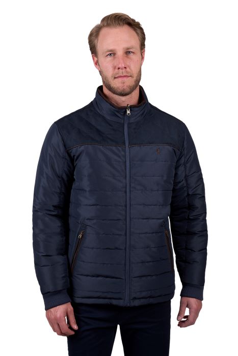 THOMAS COOK MENS NATHAN REVS JACKET - DARK BROWN/NAVY [SZ:S]