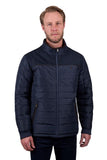 THOMAS COOK MENS NATHAN REVS JACKET - DARK BROWN/NAVY [SZ:S]
