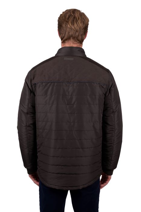 THOMAS COOK MENS NATHAN REVS JACKET - DARK BROWN/NAVY [SZ:S]