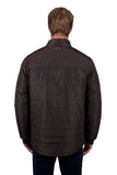 THOMAS COOK MENS NATHAN REVS JACKET - DARK BROWN/NAVY [SZ:S]