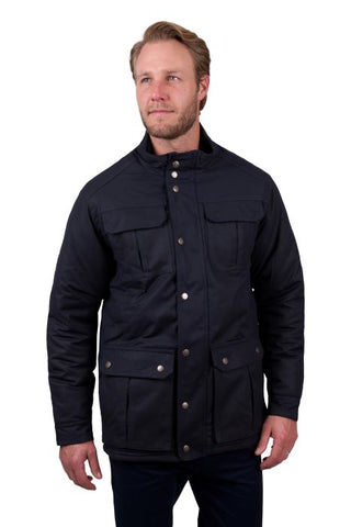 THOMAS COOK MENS TARCUTTA OILSKIN JACKET - NAVY [SZ:M]