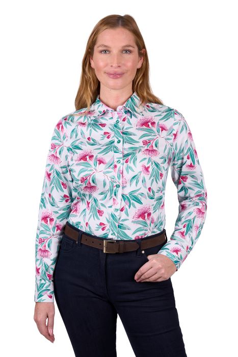 THOMAS COOK WOMENS FLORENCE LS SHIRT - PINK [SZ:8]
