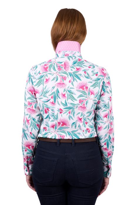 THOMAS COOK WOMENS FLORENCE LS SHIRT - PINK [SZ:8]