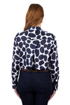 THOMAS COOK WOMENS NAOMI LS SHIRT - NAVY [SZ:8]
