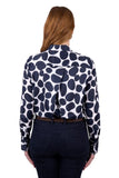 THOMAS COOK WOMENS NAOMI LS SHIRT - NAVY [SZ:8]