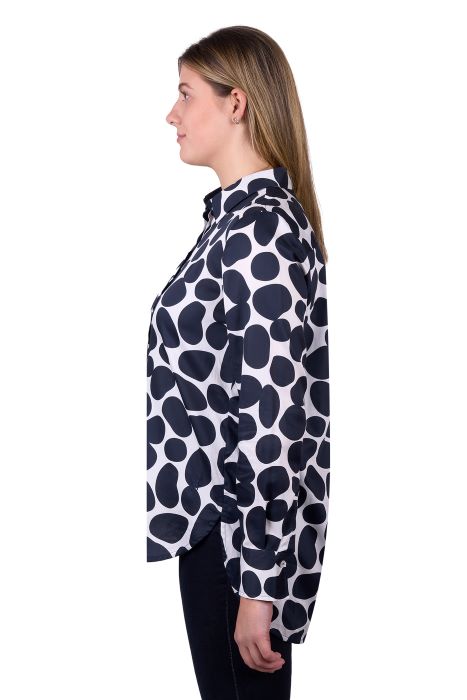 THOMAS COOK WOMENS NAOMI LS SHIRT - NAVY [SZ:8]