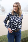THOMAS COOK WOMENS NAOMI LS SHIRT - NAVY [SZ:8]