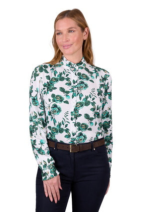 THOMAS COOK WOMENS KIARA LONGSLEEVE BLOUSE [SZ:8]