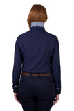 THOMAS COOK WOMENS ASHLEY LS SHIRT - NAVY [SZ:8]
