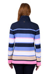 THOMAS COOK WOMENS ELENA 1/4 ZIP RUGBY - BLUE [SZ:8]