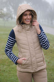 THOMAS COOK WOMENS MAYFIELD VEST - TAN [SZ:XS]