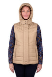 THOMAS COOK WOMENS MAYFIELD VEST - TAN [SZ:XS]