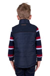 THOMAS COOK NATHAN BOYS REVS VEST - DARK BROWN/NAVY [SZ:8]