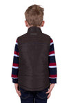 THOMAS COOK NATHAN BOYS REVS VEST - DARK BROWN/NAVY [SZ:8]