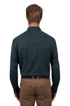 THOMAS COOK TIM MENS TAILORED LS SHIRT - NAVY/GREEN [SZ:S]