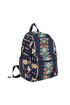 WRANGLER SOUTHWESTERN CANVAS BACKPACK - NAVY 