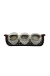 PURE WESTERN LACE CANDLE HOLDER - 3 CANDLES [SZ:44]